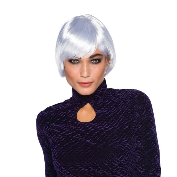 Bristol Novelty Unisex Adults Short Bob Wig White One Size