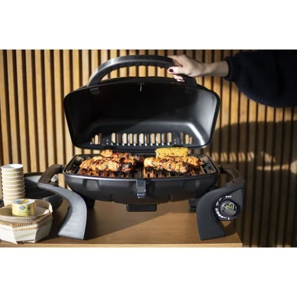 LIVOO DOC275 Bärbar Gasgrill - Emaljerat Stål - Grillyta 50x37,5 cm