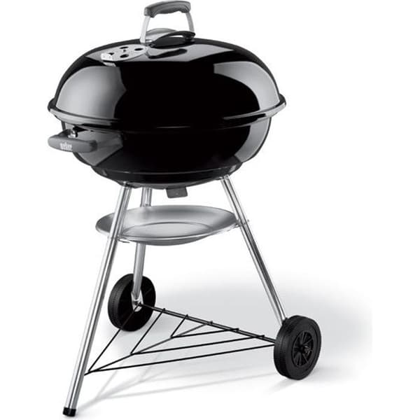 WEBER Kompakti hiiligrilli - Kromattua terästä - Ø 57 cm musta