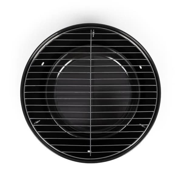 Bærbar kulgrill - LIVOO - DOC301 - ø34 cm - Kromgrill - Højde 18 cm - Håndtag - Sikkerhedslåse