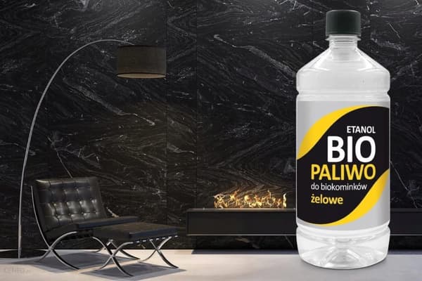 Biobrændstof til pejs 1L flydende bioethanol 94,5%