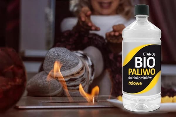 Biobrændstof til pejs 1L flydende bioethanol 94,5%