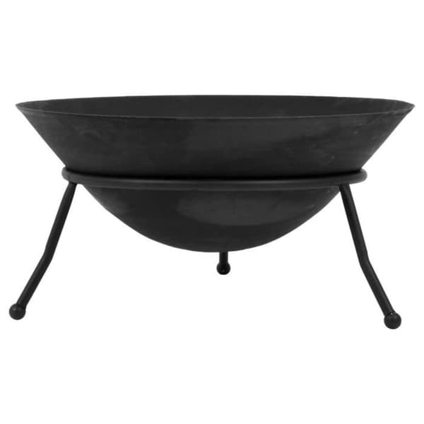 Lund Öppen spis diameter 60 cm svart 446236