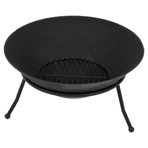 Lund Öppen spis diameter 60 cm svart 446236