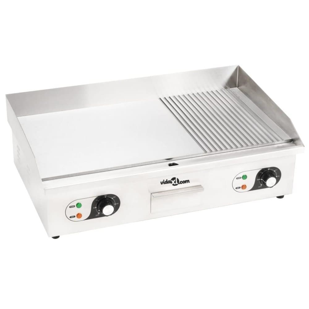 vidaXL Sähköparila ruostumaton teräs 4400 W 73x51x23 cm
