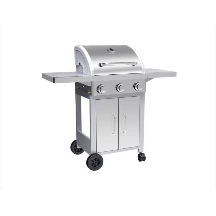 SYLVER STYLE Kaasugrilli 3 ruostumatonta terästä - 3000 W