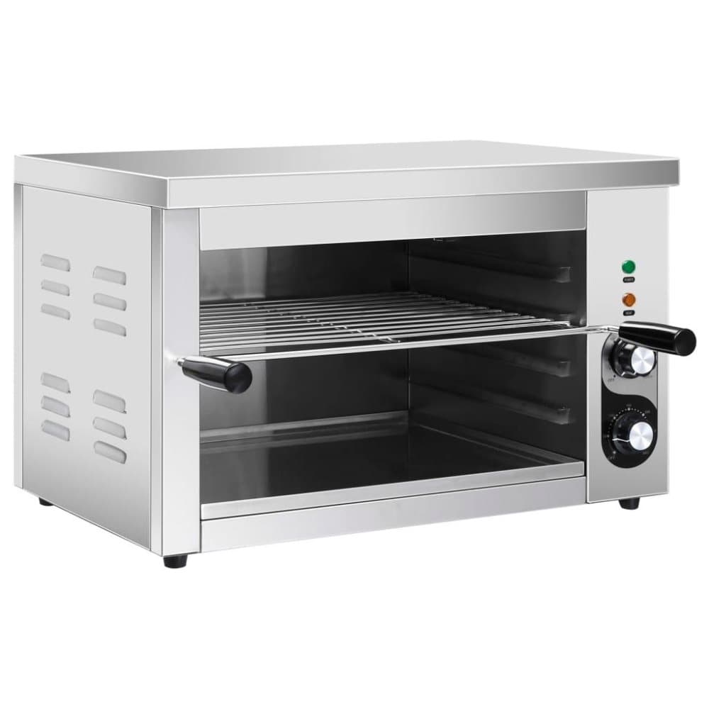 vidaXL Elektrisk salamander gastronorm 3000 W rostfritt stål
