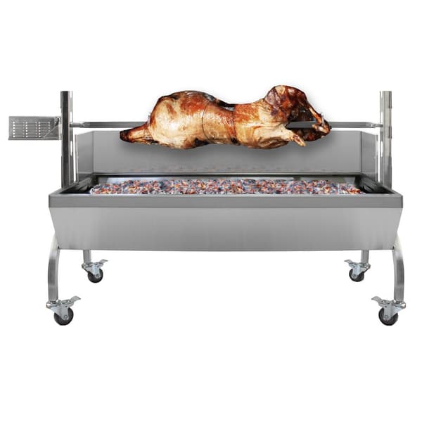 90 kg Kolgrill med Rotisserie i Rostfritt Stål BBQ Grisgrill Roterande Grill Snurrande Grill  För Hel Gris Souvlakigrill Rotisserie Roterande Grill