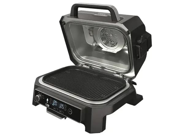 Ninja OG850EU Woodfire PRO XL elektrisk BBQ grill og rygekasse Sort/Grå