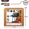 Miniatyrbild 5 av 7: Kolgrill med hjul Aktive Textilene 42 x 76,5 cm Svart