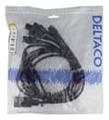 Miniatyrbillede 3 af 3: DELTACO IEC C20 to 5x IEC C13 Power cable, 3m, 16A/250V, Y-Splitter, b