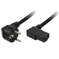 Miniatyrbild 1 av 2: LogiLink Apparatkabel CEE 7/7 90° - C13 90° Svart 2m