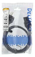 Miniatyrbillede 4 af 4: DELTACO power cord CEE7/7 - IEC C15, 1m, black