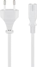 Miniatyrbilde 2 av 5: Goobay Tilkoblingskabel Euro-plugg, 1,5 m, hvit Euro-plugg (type C, CEE 7/16) &gt; apparatkontakt C7