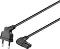 Miniatyrbilde 4 av 8: Goobay Euro-tilkoblingskabel, 3 m, svart Euro-plugg (type C, CEE 7/16) &gt; apparatkontakt C7