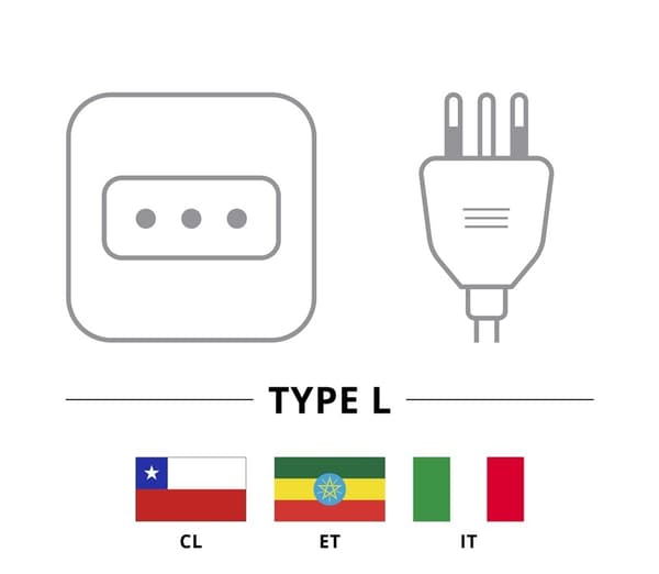 Goobay Køleapparatkabel Italien, 1,8 m, sort Italiensk stik (type L, CEI 23-16-VII) > C13-stik til apparater (IEC-stik)