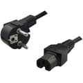 Miniatyrbillede 2 af 3: LogiLink Apparatkabel 90° - C15 Rak Svart 2m