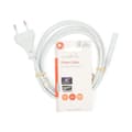 Miniatyrbillede 4 af 4: Nedis Strømkabel | Euro Mand | IEC-320-C7 | Lige | Lige | Nikkelplateret | 2.00 m | Fladt | PVC | Hvid | Label