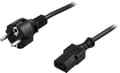 Miniatyrbilde 2 av 2: QNECT Apparatkabel Schuko, 2 m