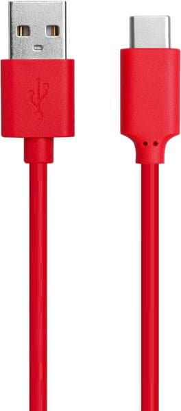 Bigben WOW USB-A to USB-C Charge Cable 1m Red /WOWCBLAC1MR