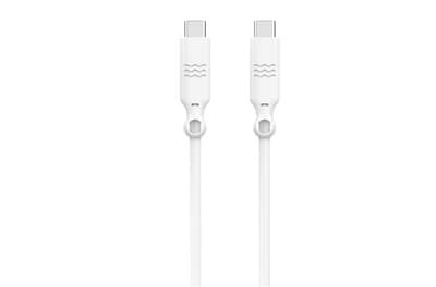 Bigben Just Green USB-C to USB-C Charge Cable 1.2m White