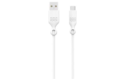 Bigben Just Green Micro-USB to USB-A Charge Cable 1.2m White
