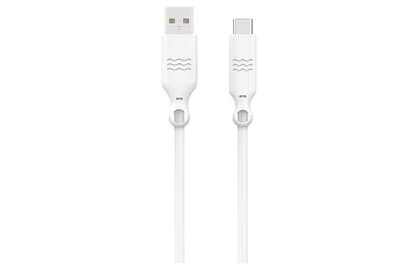Bigben Just Green USB-A to USB-C Charge Cable 2m White