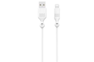 Bigben Just Green Lightning to USB-A Charge Cable (MFi) 1.2m White
