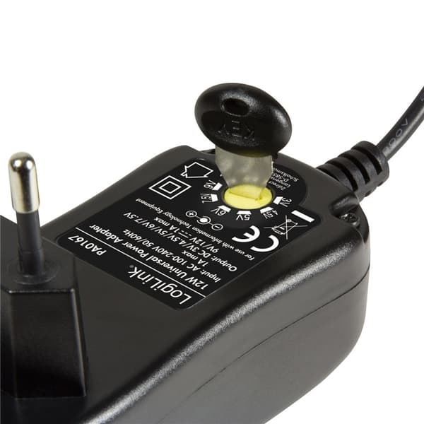 LogiLink Nätadapter 230V-> 3-12V 1A 12W