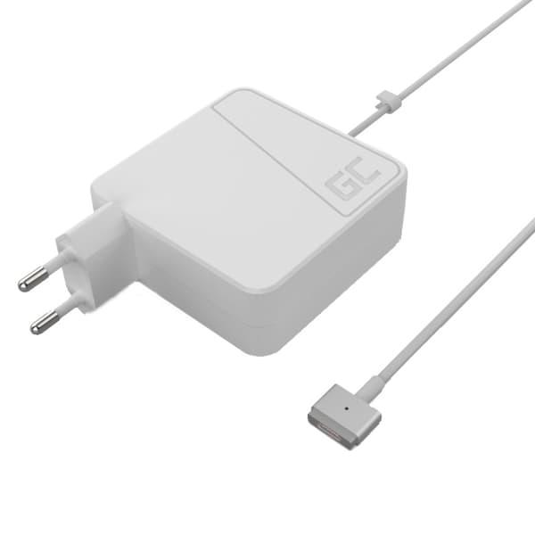 Green Cell Lader for Apple Macbook 60W 16,5V 3,65A (plugg Magsafe 2) Hvit