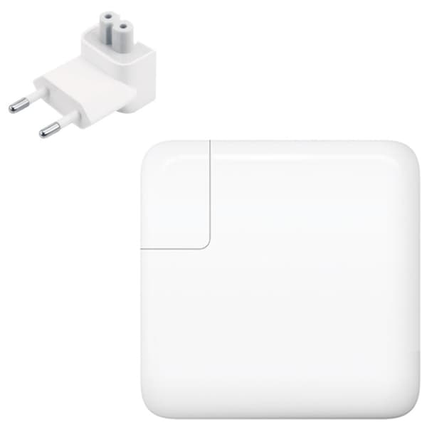 61W USB-C-virtalähde Macbook Pro 13":lle, valkoinen