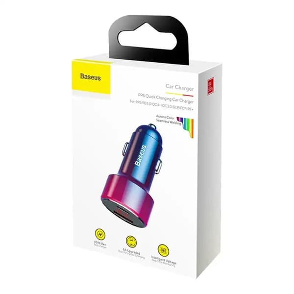 Baseus Magic Series с LCD / PPS / QC4+ / PD / 45W / 6A / Aurora Pink