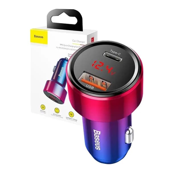 Baseus Magic Series с LCD / PPS / QC4+ / PD / 45W / 6A / Aurora Pink
