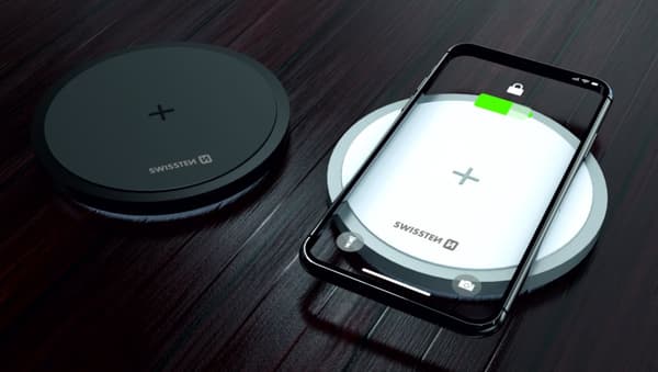 Bezvadu Lādētājs Swissten ar USB - USB-C kabeli 15W