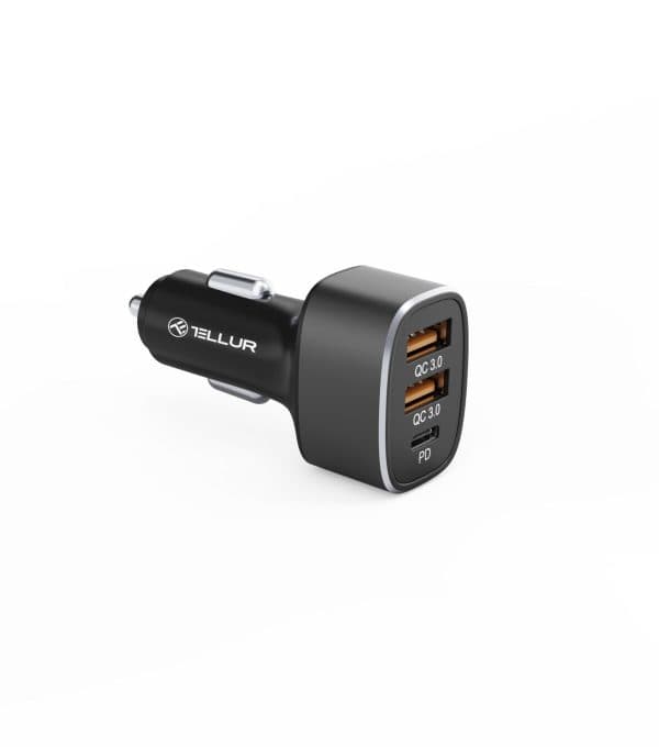 Incarcator auto Tellur 2x USB A, 56W