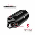Miniatyrbild 4 av 4: Swissten CL adaptér Power Delivery USB-C + Super Charge 3.0 30W nano černý