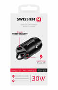Miniatyrbild 2 av 4: Swissten CL adaptér Power Delivery USB-C + Super Charge 3.0 30W nano černý