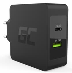 Green Cell CHAR10 USB-C Black Sort