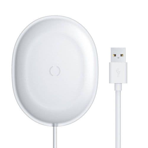 INCARCATOR wireless Baseus Jelly Qi 15W, compatibilitate smartphones, cablu Type-C la USB inclus, alb "WXGD-02" (timbru verde 0.18 lei) - 695315622370