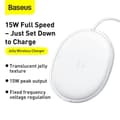 Pikkukuva 10 / 11: INCARCATOR wireless Baseus Jelly Qi 15W, compatibilitate smartphones, cablu Type-C la USB inclus, alb "WXGD-02" (timbru verde 0.18 lei) - 695315622370