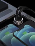 Miniatyrbilde 1 av 5: Swissten Eco Friendly Metal Premium Car charger 2 x USB 4.8A