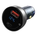 Miniatyrbillede 3 af 9: Baseus Particular Digital Dual Quick Charger Car Charger QC+PPS / 65W