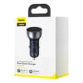Miniatyrbillede 7 af 9: Baseus Particular Digital Dual Quick Charger Car Charger QC+PPS / 65W