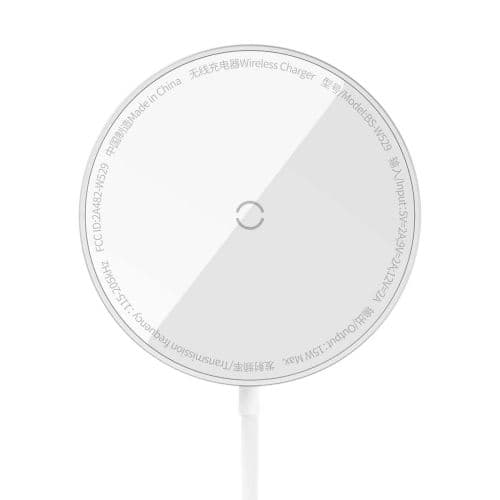 Baseus Wireless Charger Magnetic Simple Mini3, 15W Silver (CCJJ040012)