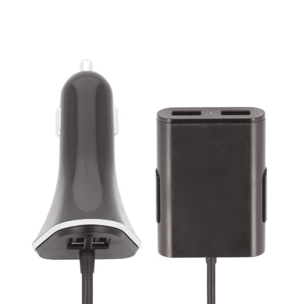 Forever Passenger USB 4 x 2.4A  (12V / 24V) Car Charger With Cable 1.5m