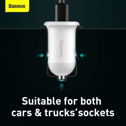 Baseus Grain Pro Car Charger USB-A  4.8A