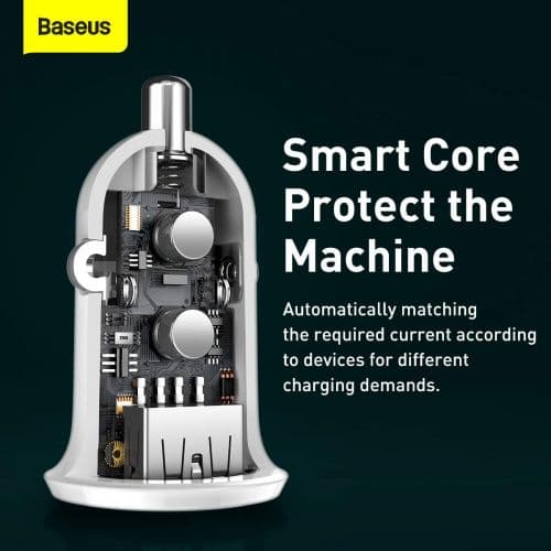 Baseus Grain Pro Car Charger USB-A  4.8A