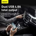 Miniatyrbild 8 av 11: Baseus Grain Pro Car Charger USB-A  4.8A