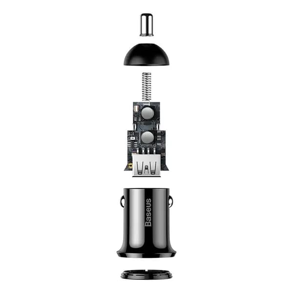 Baseus CCALLP-01 2XUSB 4.8A car charger 2 x USB black