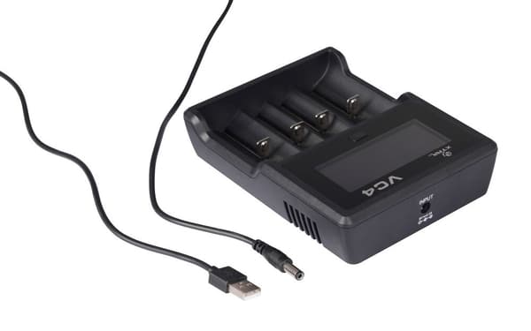 XTAR VC4SL batterioplader til Li-ion / Ni-MH / Ni-CD 18650